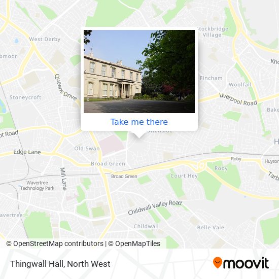 Thingwall Hall map