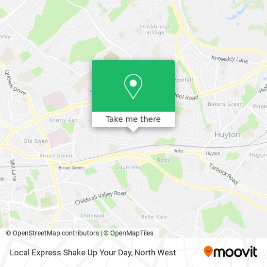 Local Express Shake Up Your Day map
