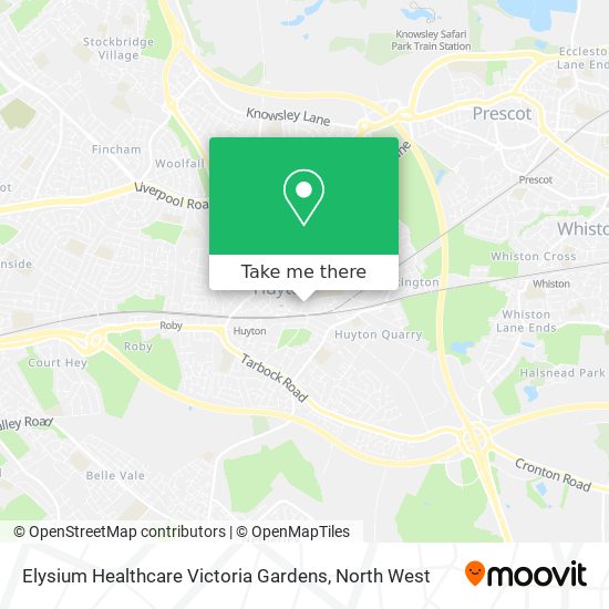 Elysium Healthcare Victoria Gardens map