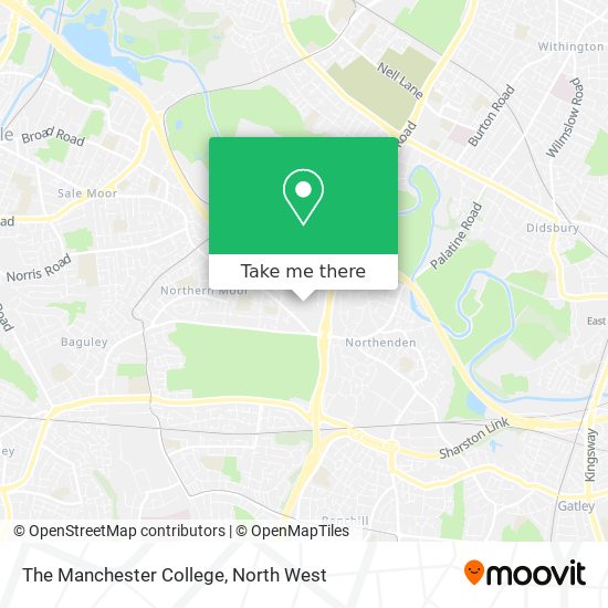 The Manchester College map