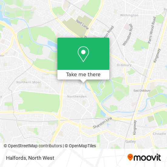 Halfords map