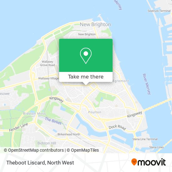 Theboot Liscard map