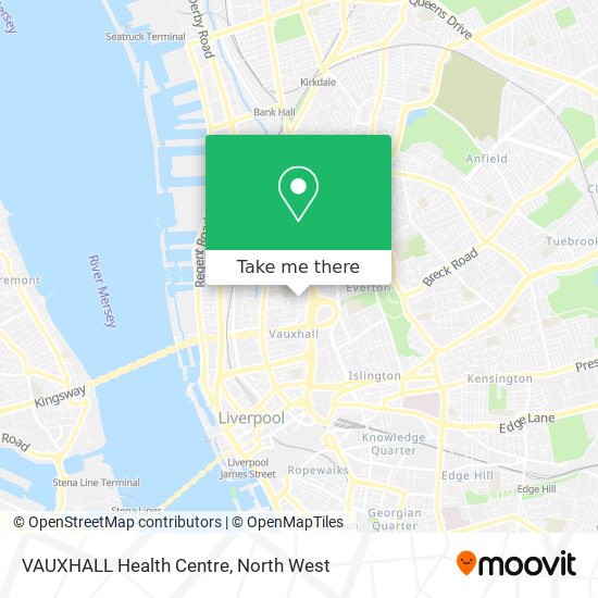 VAUXHALL Health Centre map