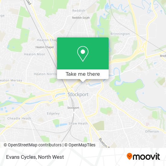 Evans Cycles map