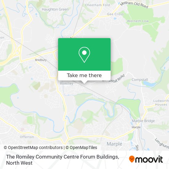 The Romiley Community Centre Forum Buildings map