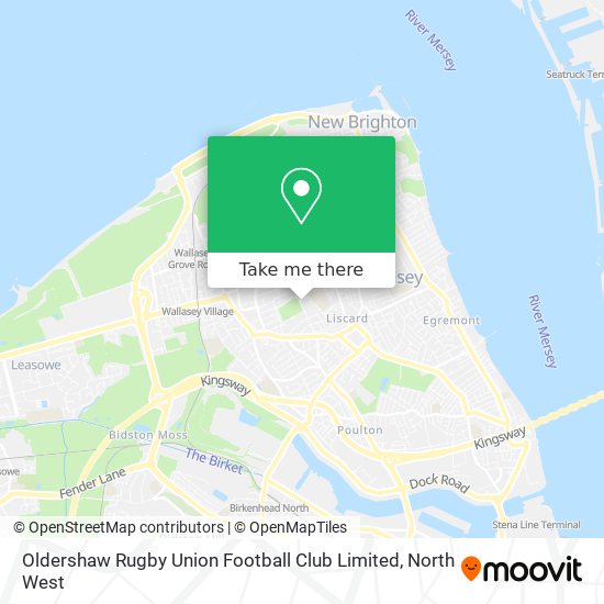 Oldershaw Rugby Union Football Club Limited map