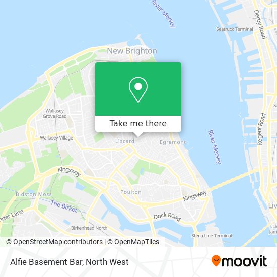 Alfie Basement Bar map