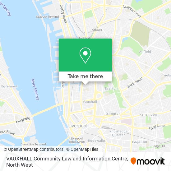 VAUXHALL Community Law and Information Centre map