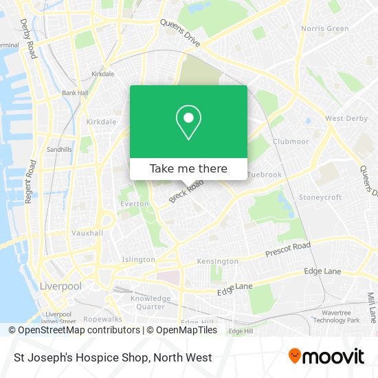 St Joseph's Hospice Shop map