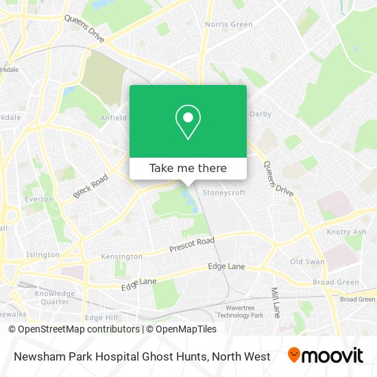Newsham Park Hospital Ghost Hunts map