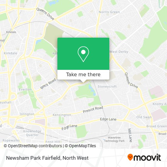 Newsham Park Fairfield map