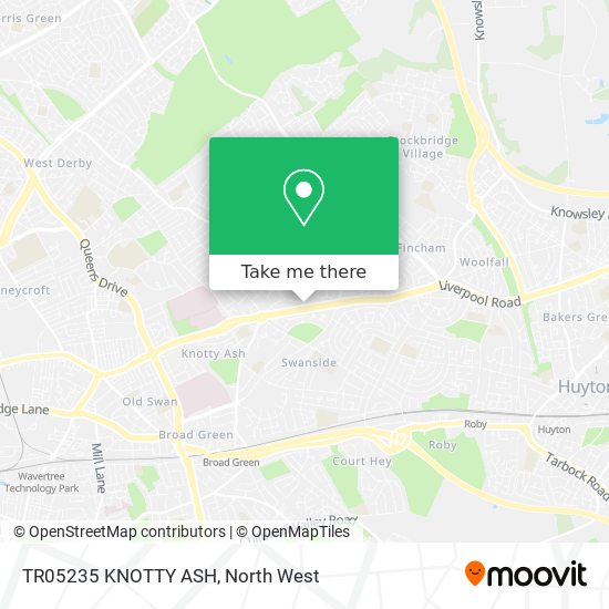 TR05235 KNOTTY ASH map