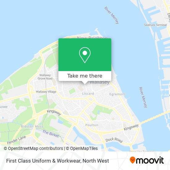 First Class Uniform & Workwear map