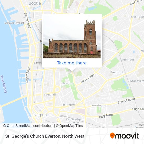 St. George's Church Everton map