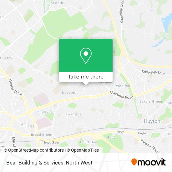 Bear Building & Services map