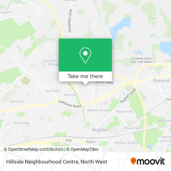 Hillside Neighbourhood Centre map
