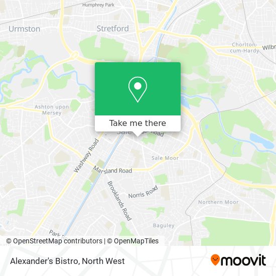 Alexander's Bistro map