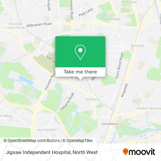 Jigsaw Independent Hospital map