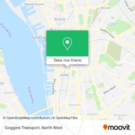 Goggins Transport map