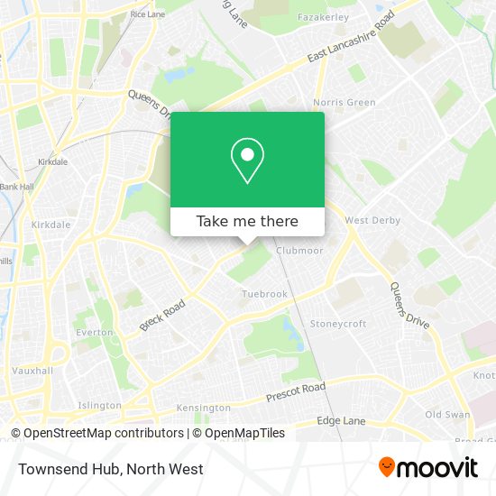 Townsend Hub map
