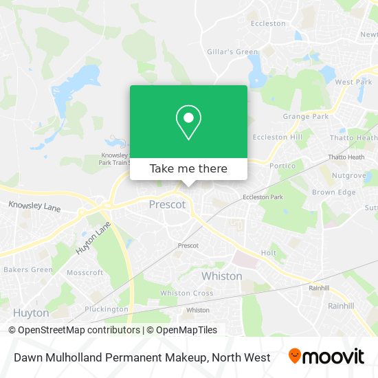 Dawn Mulholland Permanent Makeup map