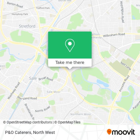 P&O Caterers map