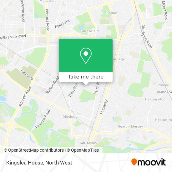Kingslea House map