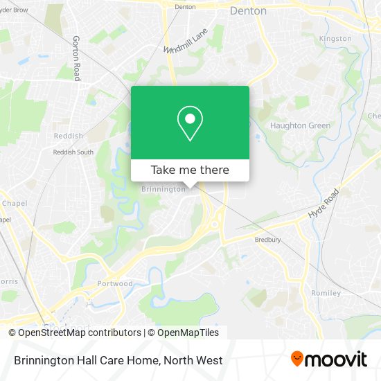 Brinnington Hall Care Home map