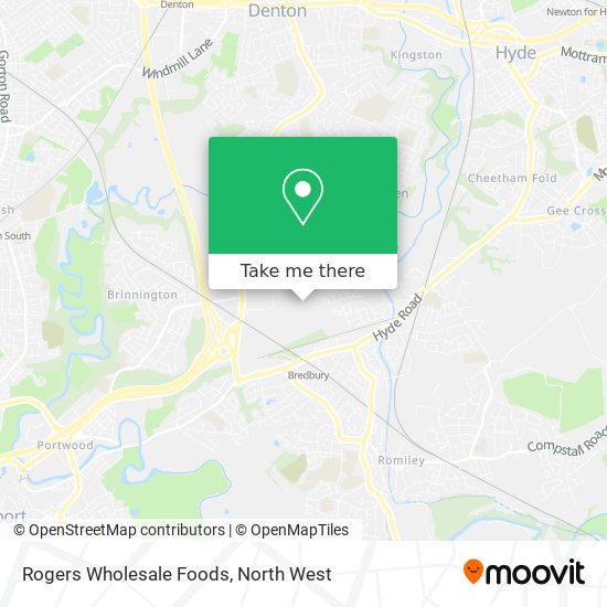 Rogers Wholesale Foods map