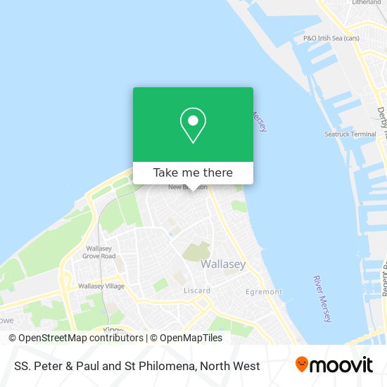 SS. Peter & Paul and St Philomena map