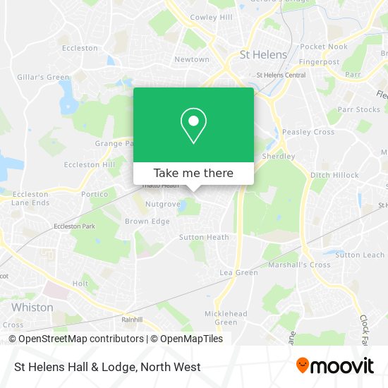 St Helens Hall & Lodge map