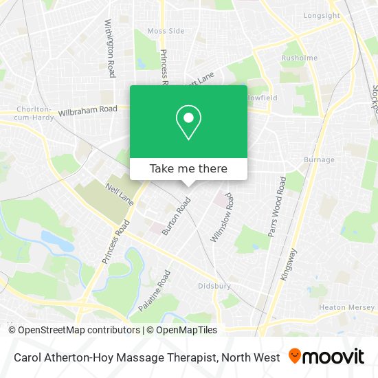 Carol Atherton-Hoy Massage Therapist map