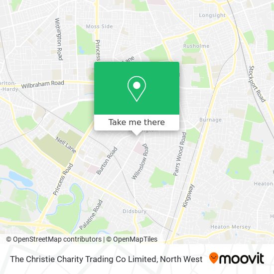 The Christie Charity Trading Co Limited map