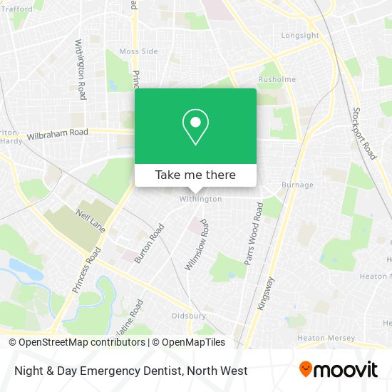 Night & Day Emergency Dentist map