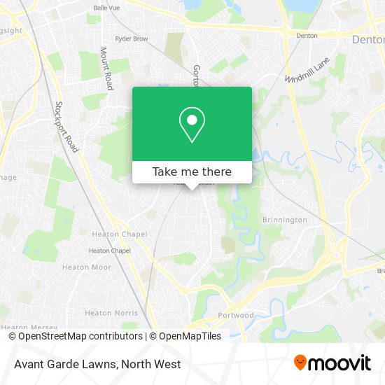 Avant Garde Lawns map
