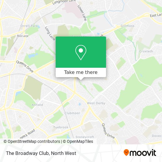 The Broadway Club map