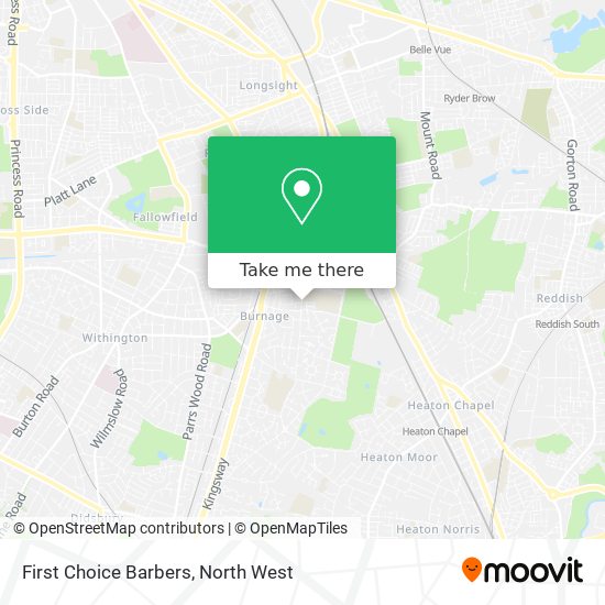 First Choice Barbers map