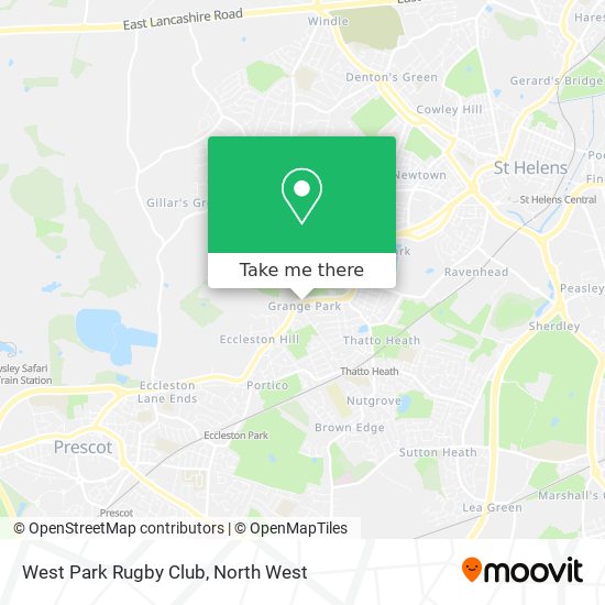 West Park Rugby Club map