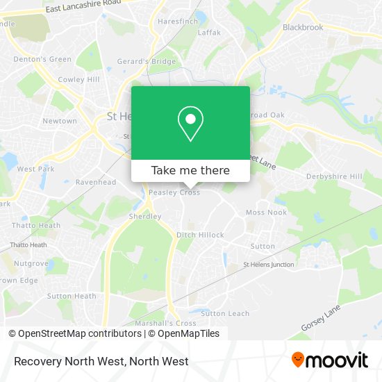 Recovery North West map