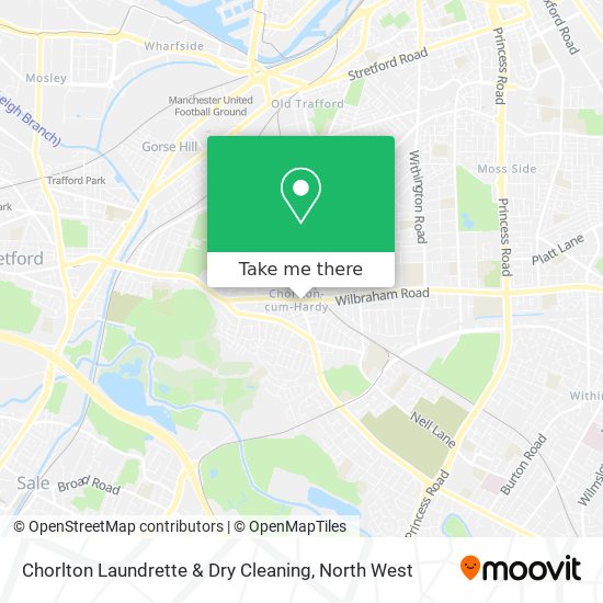 Chorlton Laundrette & Dry Cleaning map