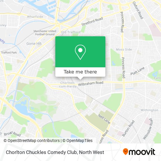 Chorlton Chuckles Comedy Club map