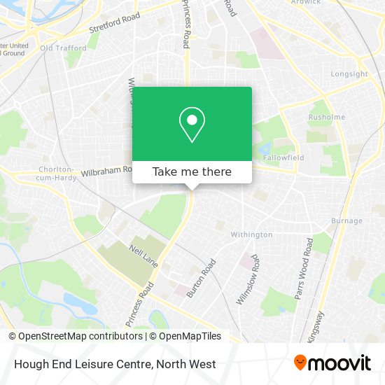 Hough End Leisure Centre map