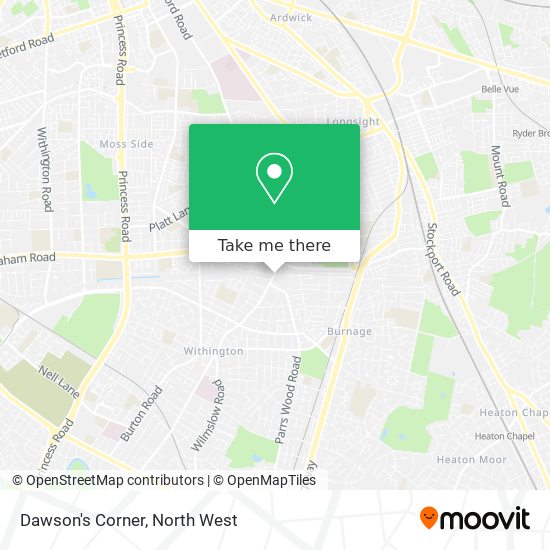 Dawson's Corner map