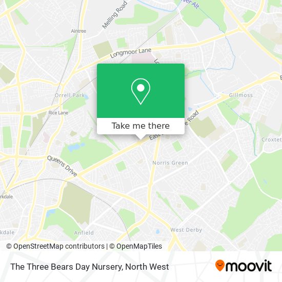 The Three Bears Day Nursery map