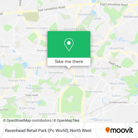 Ravenhead Retail Park (Pc World) map