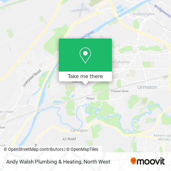 Andy Walsh Plumbing & Heating map
