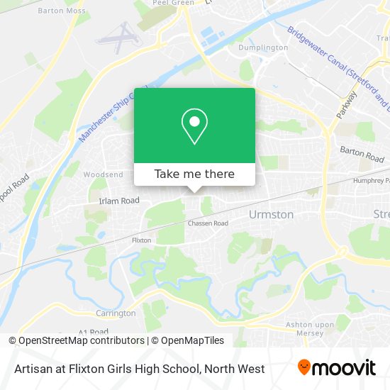 Artisan at Flixton Girls High School map