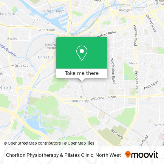 Chorlton Physiotherapy & Pilates Clinic map