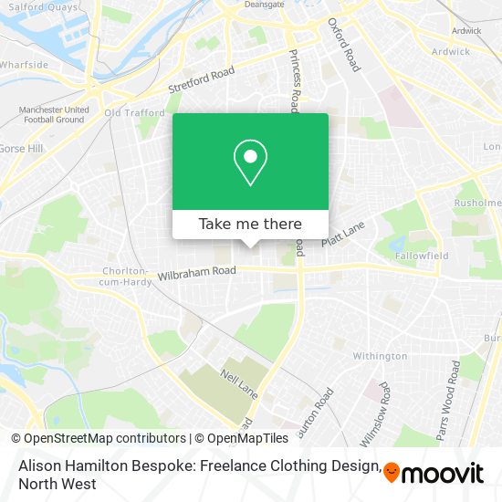 Alison Hamilton Bespoke: Freelance Clothing Design map