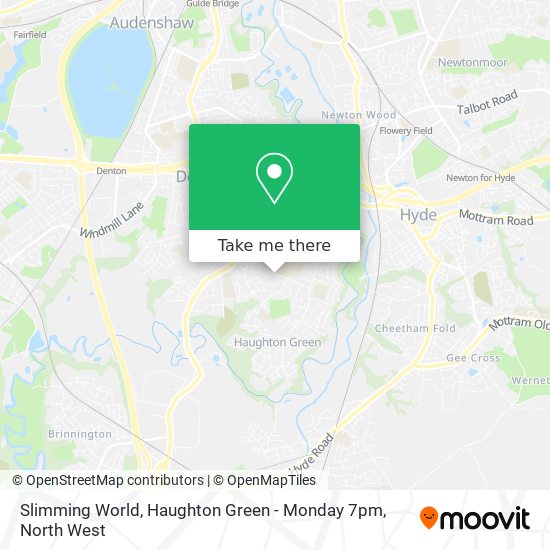 Slimming World, Haughton Green - Monday 7pm map